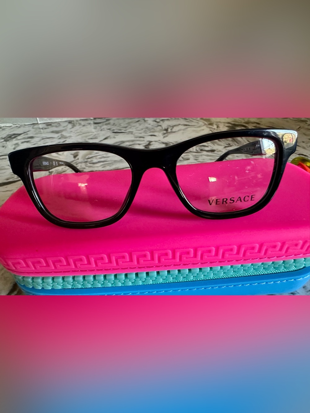 Versace Kids Eyeglasses VK 3325U GB1 Black Frames 45[]16 130 with Case - Picture 7 of 12